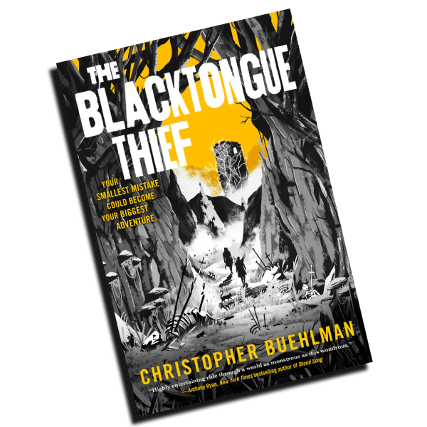 Christopher Buehlman, The Blacktongue Thief, fantasybok, bokrecension, hjotronhyllan, bokblogg, fantasy litteratur, engelska böcker, mörk fantasy, äventyrsroman, fantasytips, boktips, fantasyrecension, läsupplevelse, tjuvar och magi, skitig fantasy, hjortronhyllan