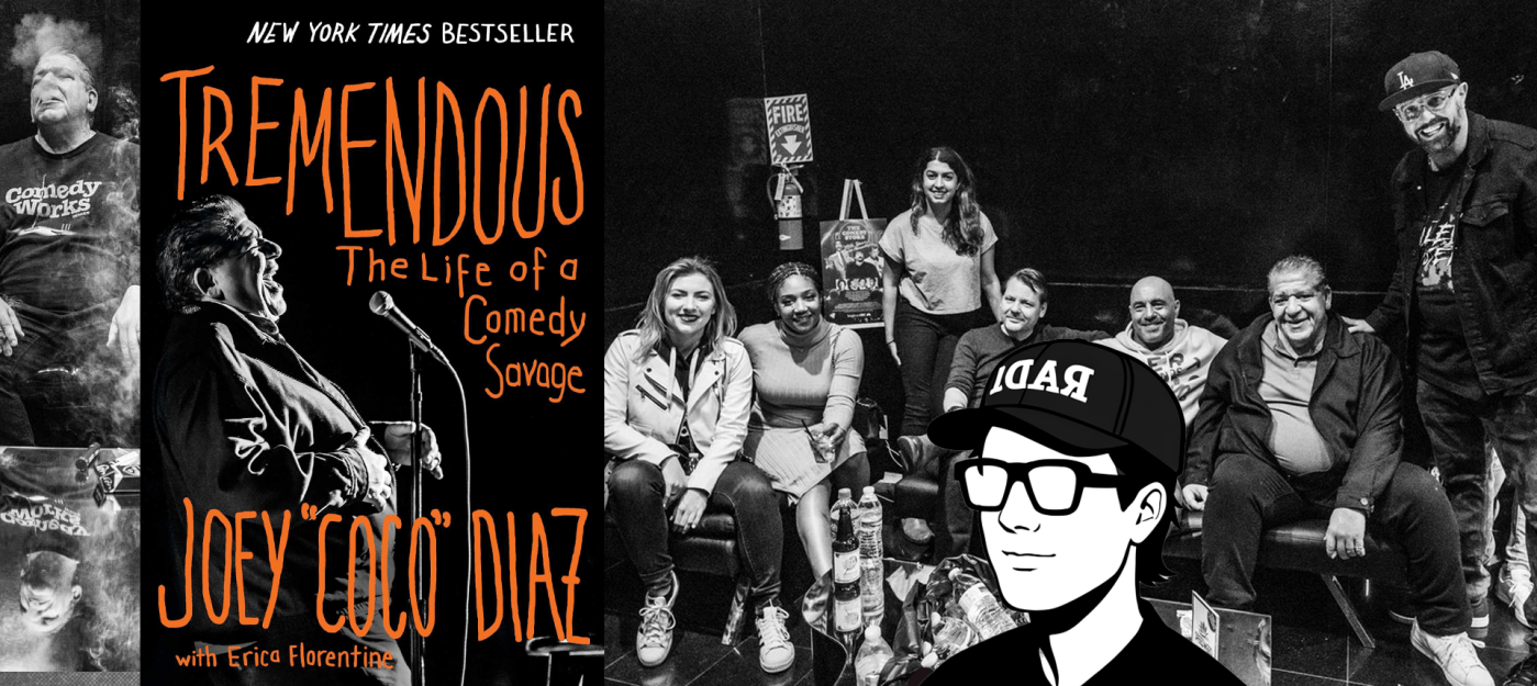 Joey Diaz, Tremendous, Coco Diaz, självbiografi, amerikansk självbiografi, ljudbok recension, standup komiker, podcastprofil, droger och fängelse, komikerbiografi, Ozzy Osbourne, amerikansk kultur, Hjortronhyllan, bokrecension