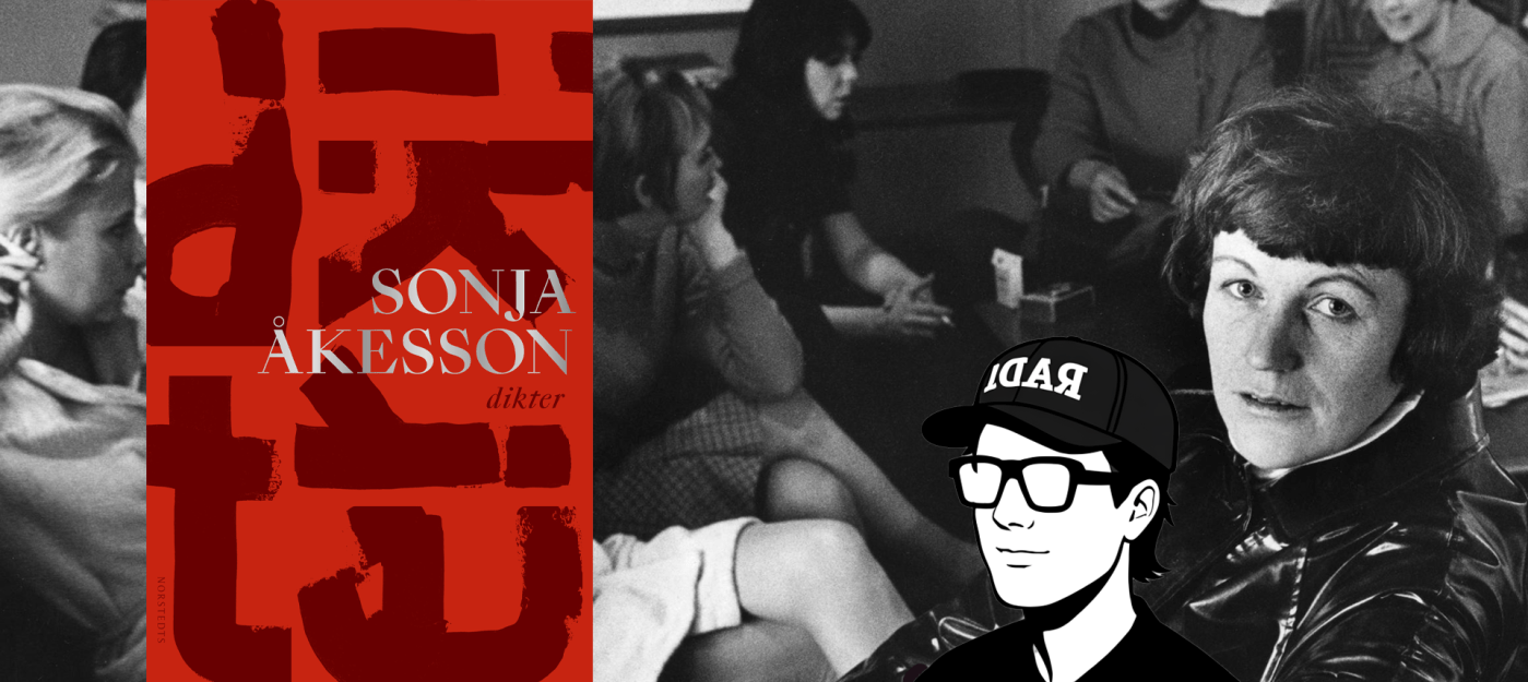 Sonja Åkesson, Sonja Åkesson dikter, samlade dikter, svensk poesi, svensk lyrik, poesirecension, bokrecension, litteraturkritik, nordisk poesi, feministisk litteratur, klassperspektiv, modern poesi, svensk litteraturhistoria, diktanalys, Husfrid, Jag stirrar in i det svarta hålet, finrumskonst skogsmotiv, Åkesson 100 år, nyutgåva poesi